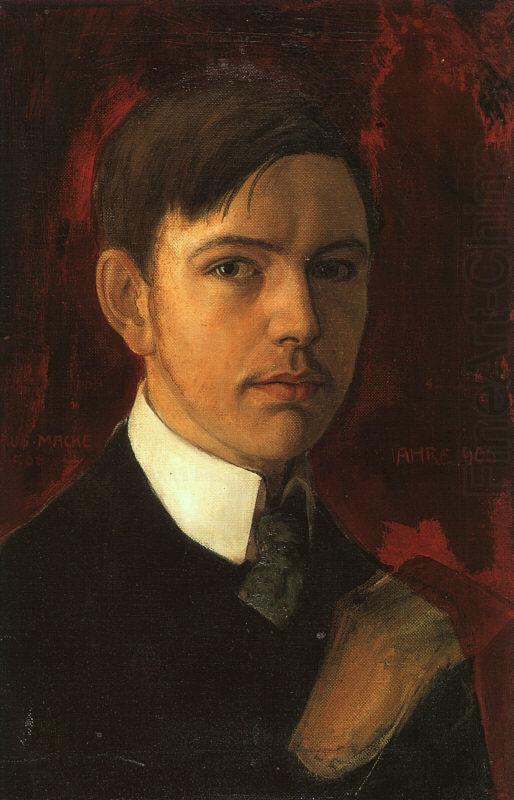 August Macke Self Portrait  ssss china oil painting image